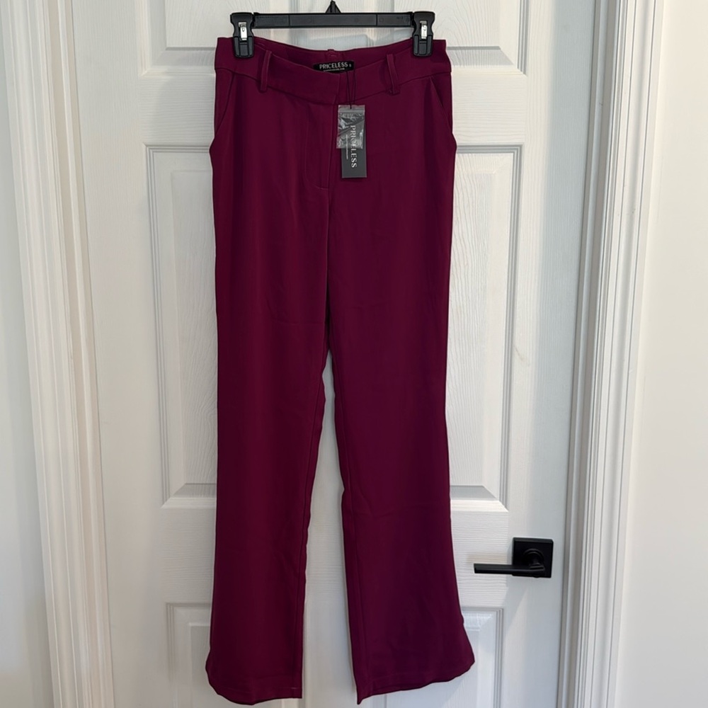 Dark Magenta or Purple Boutique Pants • NWT